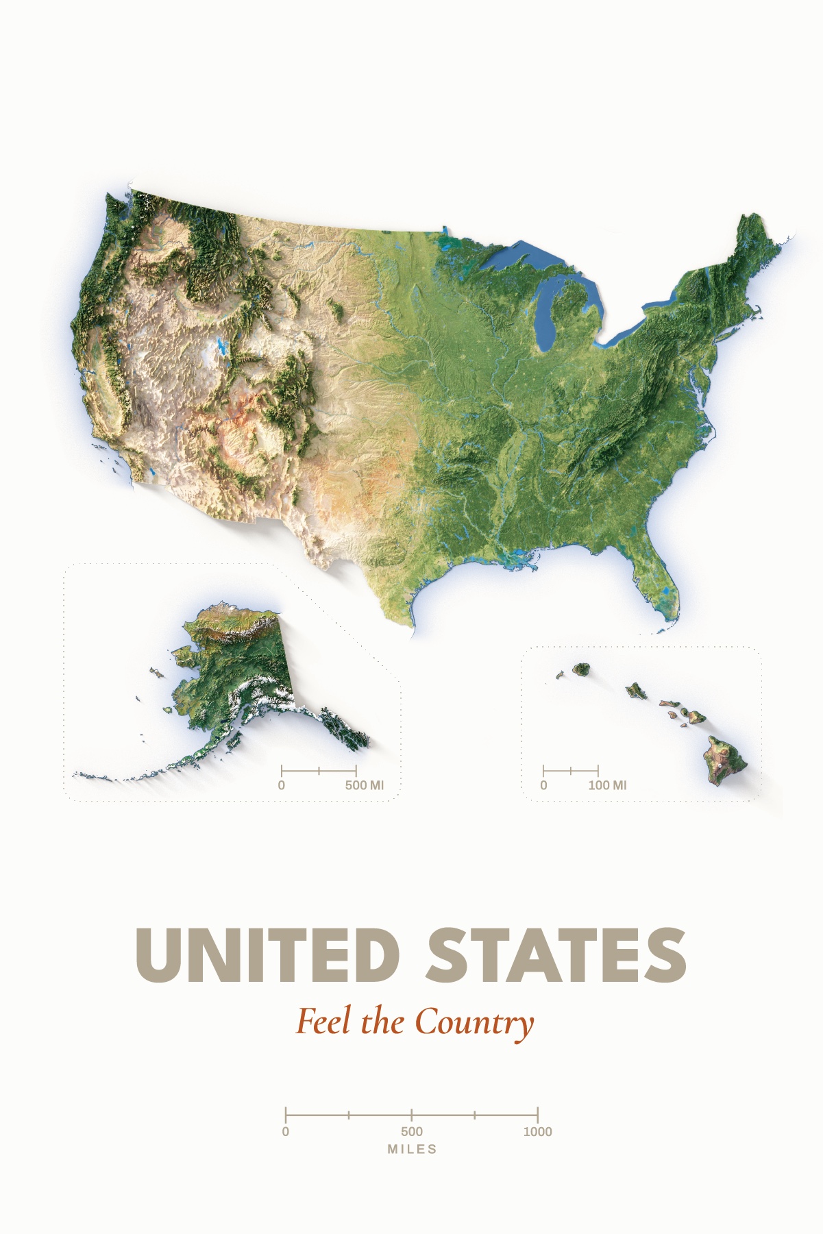 Digital front view of the United States proof design